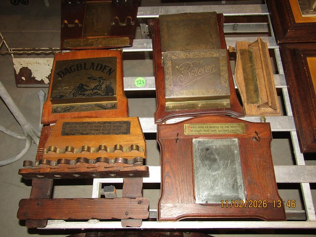 Lot pijp en briefhouders - afbeelding 1 van  3