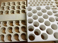 Lot professionele patisserie vormen inox + pvc (177x) - afbeelding 12 van  15