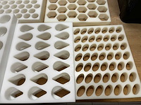 Lot professionele patisserie vormen inox + pvc (177x) - afbeelding 15 van  15
