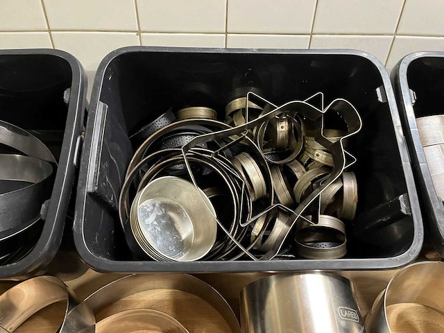 Lot professionele patisserie vormen inox + pvc (177x) - afbeelding 4 van  15