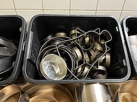 Lot professionele patisserie vormen inox + pvc (177x) - afbeelding 4 van  15