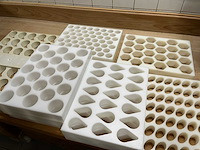 Lot professionele patisserie vormen inox + pvc (177x) - afbeelding 5 van  15