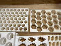 Lot professionele patisserie vormen inox + pvc (177x) - afbeelding 6 van  15