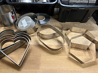 Lot professionele patisserie vormen inox + pvc (177x) - afbeelding 12 van  15