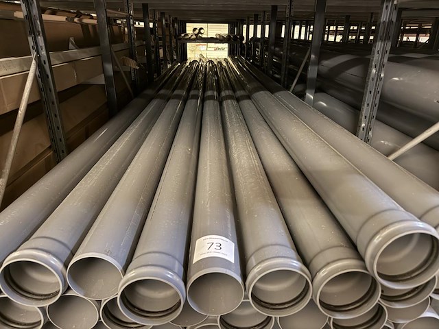 Lot pvc afvoerbuizen - grijs - dia 125 - afbeelding 2 van  4