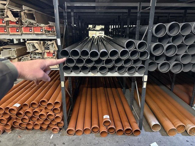 Lot pvc afvoerbuizen - grijs - dia 125 - afbeelding 4 van  4