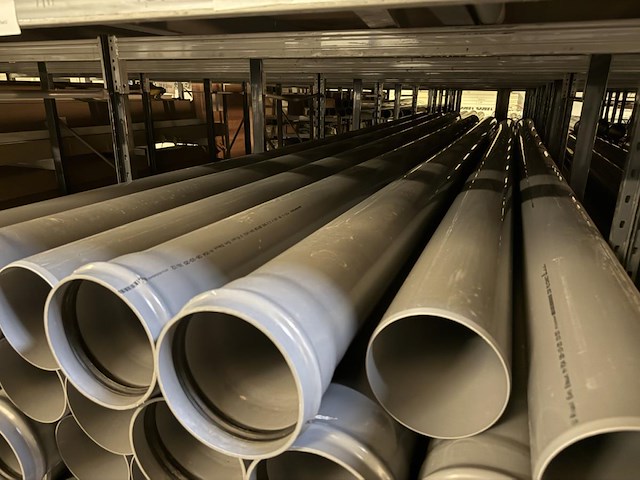 Lot pvc afvoerbuizen - grijs - dia 160 - afbeelding 2 van  5
