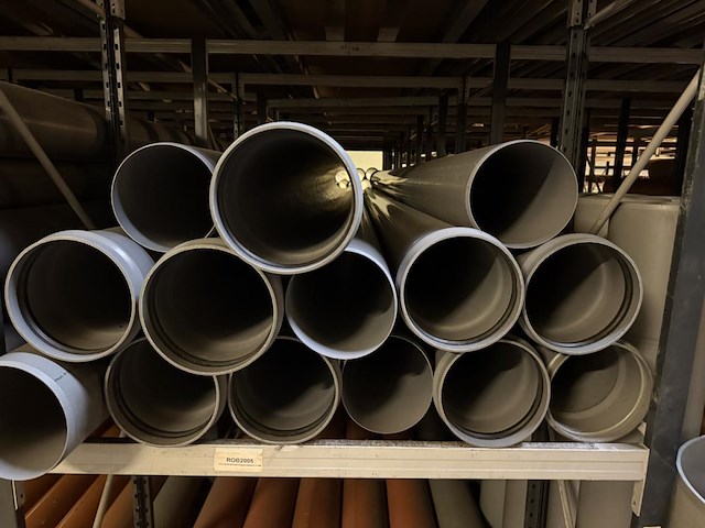 Lot pvc afvoerbuizen - grijs - dia 200 - afbeelding 1 van  4