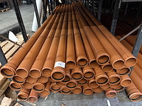 Lot pvc afvoerbuizen - oranje - dia 110 - afbeelding 2 van  4