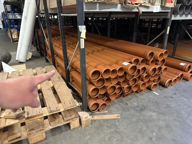 Lot pvc afvoerbuizen - oranje - dia 110 - afbeelding 4 van  4