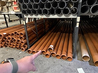 Lot pvc afvoerbuizen - oranje - dia 125 - afbeelding 4 van  4