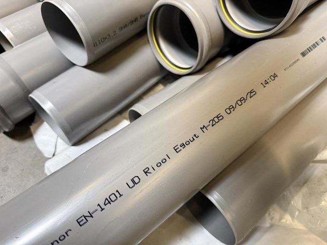 Lot pvc buizen d110mm - afbeelding 2 van  5