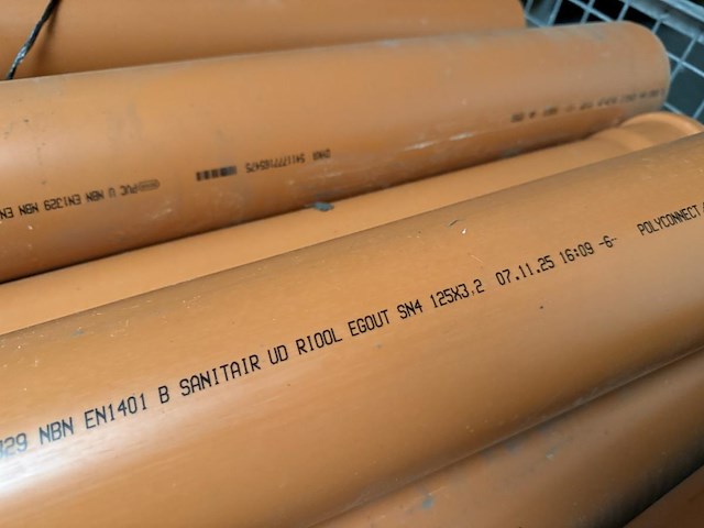 Lot pvc buizen d125mm excl bok - afbeelding 2 van  3