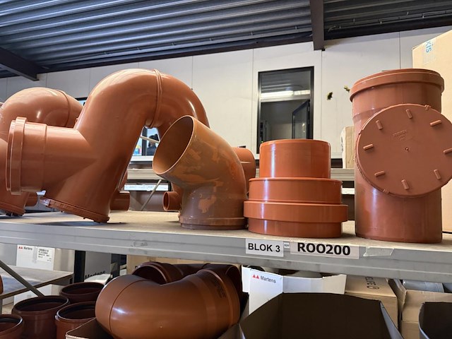 Lot pvc koppelstukken d110/125/160/200mm - afbeelding 1 van  16
