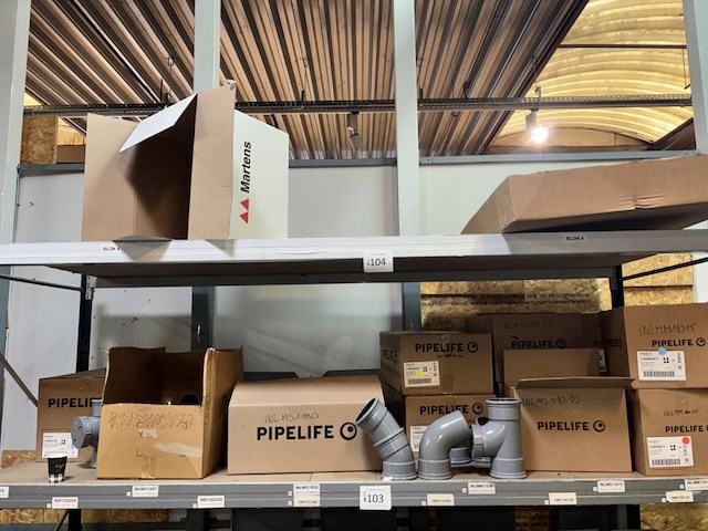 Lot pvc koppelstukken d110mm - afbeelding 1 van  6