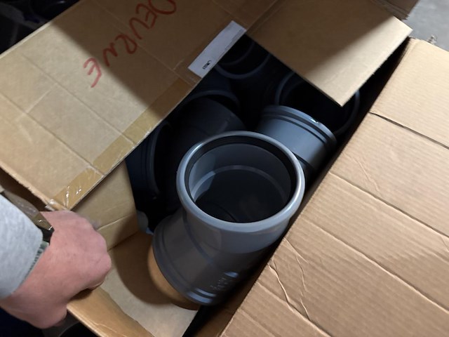 Lot pvc koppelstukken d125/250mm - afbeelding 3 van  4
