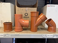 Lot pvc koppelstukken d125mm