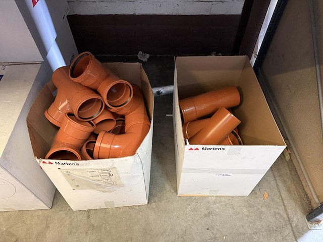 Lot pvc koppelstukken d125mm - afbeelding 3 van  9