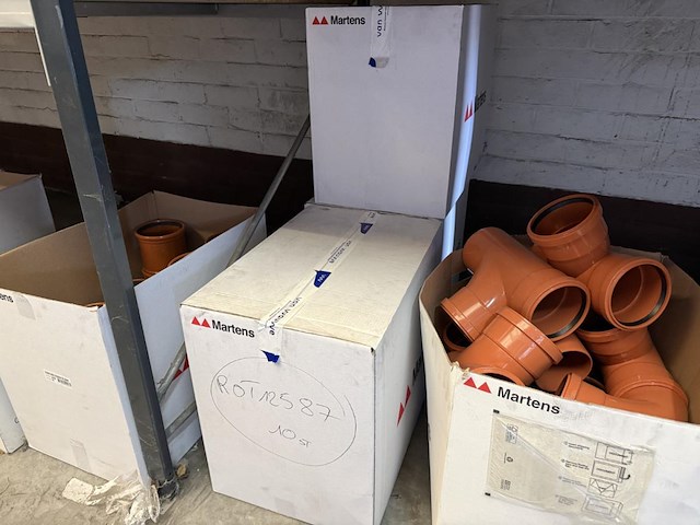 Lot pvc koppelstukken d125mm - afbeelding 4 van  9