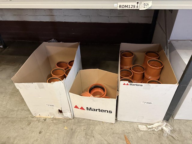 Lot pvc koppelstukken d125mm - afbeelding 5 van  9