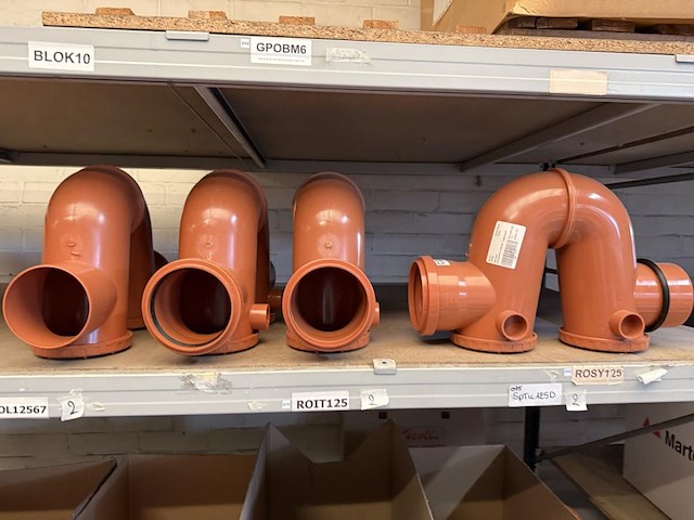Lot pvc koppelstukken d125mm - afbeelding 7 van  9