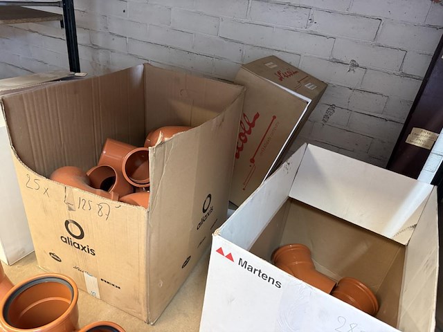 Lot pvc koppelstukken d125mm - afbeelding 8 van  9