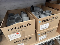 Lot pvc koppelstukken d125mm - afbeelding 10 van  11
