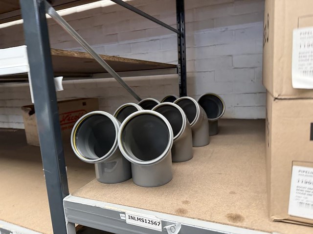 Lot pvc koppelstukken d125mm - afbeelding 11 van  11