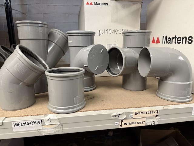 Lot pvc koppelstukken d125mm - afbeelding 1 van  11
