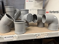 Lot pvc koppelstukken d125mm