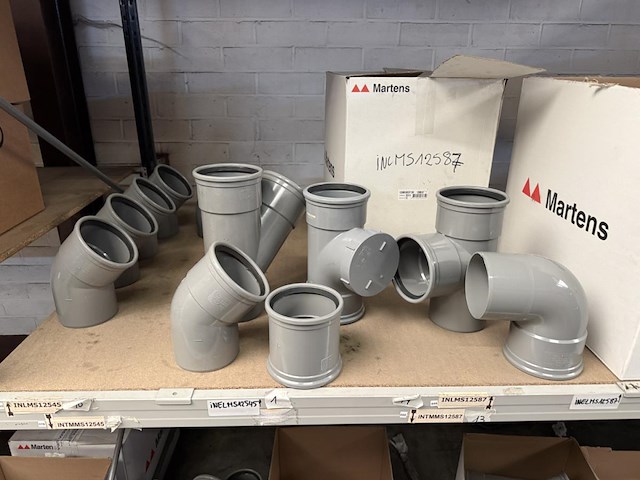 Lot pvc koppelstukken d125mm - afbeelding 5 van  11
