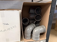 Lot pvc koppelstukken d125mm - afbeelding 6 van  11