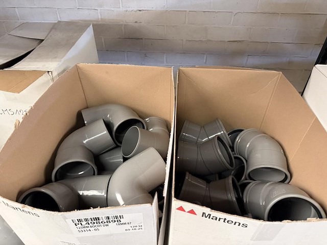 Lot pvc koppelstukken d125mm - afbeelding 7 van  11