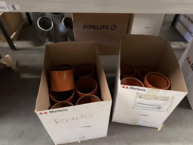 Lot pvc koppelstukken d160mm - afbeelding 10 van  14