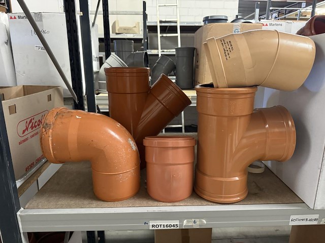 Lot pvc koppelstukken d160mm - afbeelding 1 van  14