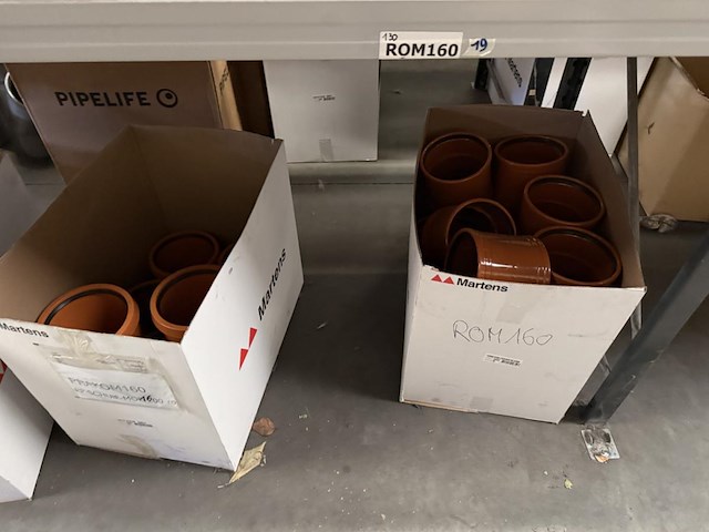 Lot pvc koppelstukken d160mm - afbeelding 8 van  14