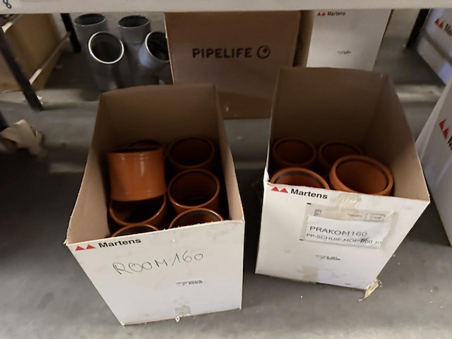 Lot pvc koppelstukken d160mm - afbeelding 9 van  14