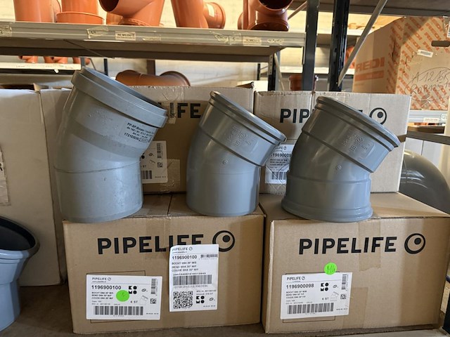 Lot pvc koppelstukken d160mm - afbeelding 1 van  9