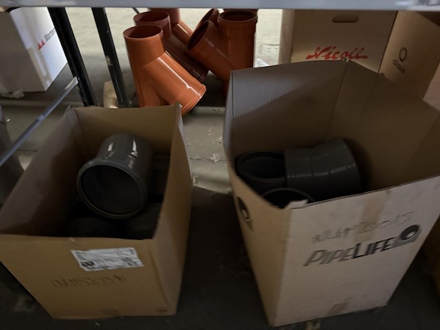 Lot pvc koppelstukken d160mm - afbeelding 4 van  9