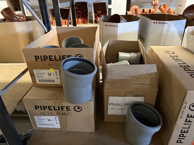 Lot pvc koppelstukken d160mm - afbeelding 5 van  9