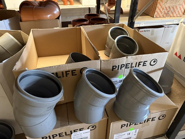 Lot pvc koppelstukken d160mm - afbeelding 7 van  9