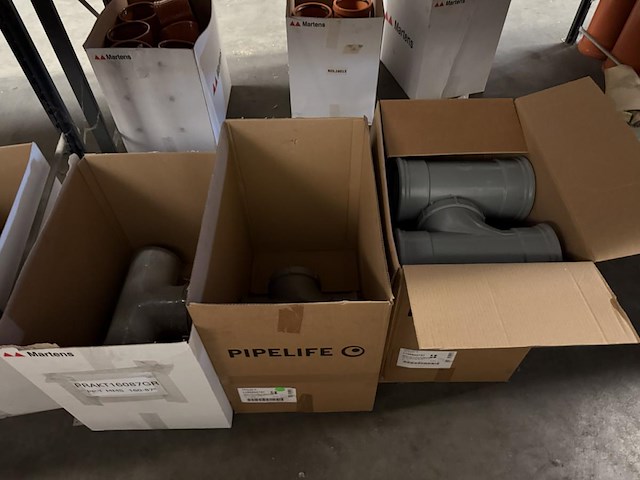 Lot pvc koppelstukken d160mm - afbeelding 3 van  10