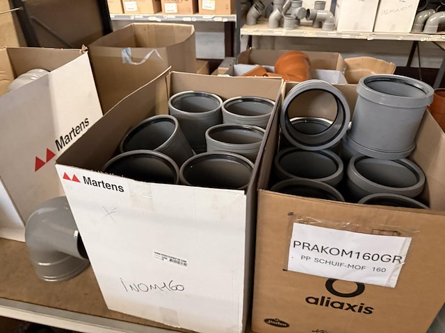 Lot pvc koppelstukken d160mm - afbeelding 7 van  10