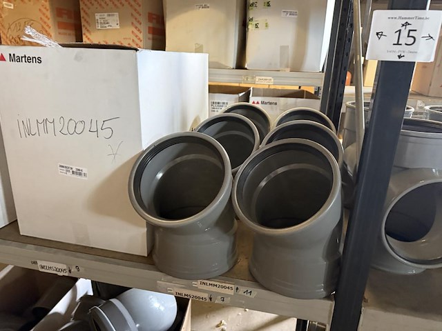 Lot pvc koppelstukken d200mm - afbeelding 8 van  12