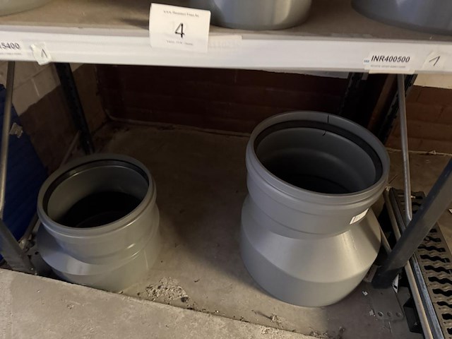 Lot pvc verloopstukken d200/160/400/250/315mm - afbeelding 6 van  6