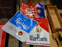 Lot reclamezakken o.a. marlboro, belga, etc. - afbeelding 1 van  1