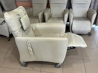 Lot relax-zetels (6) op wielen