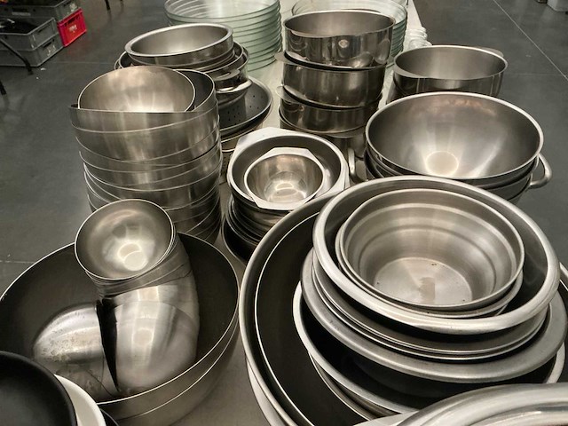 Lot rvs kommen - afbeelding 2 van  10