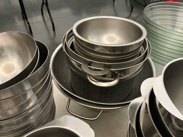 Lot rvs kommen - afbeelding 5 van  10