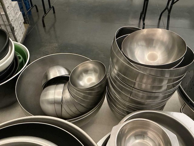 Lot rvs kommen - afbeelding 6 van  10